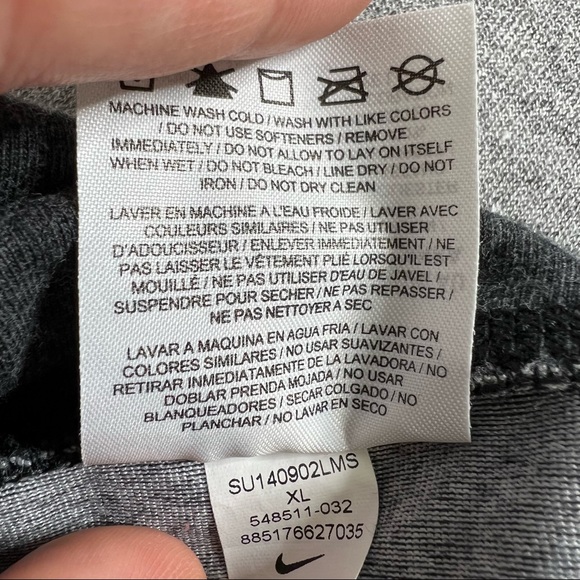 Nike Dri-Fit Grey & Purple Women’s Leggings Size XL - Picture 8 of 10